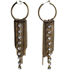 FREE SHIPPING ☆Metal bling earrings